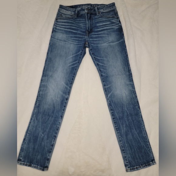 American Eagle Outfitters Blue Straight Jeans - Picture 1 of 15
